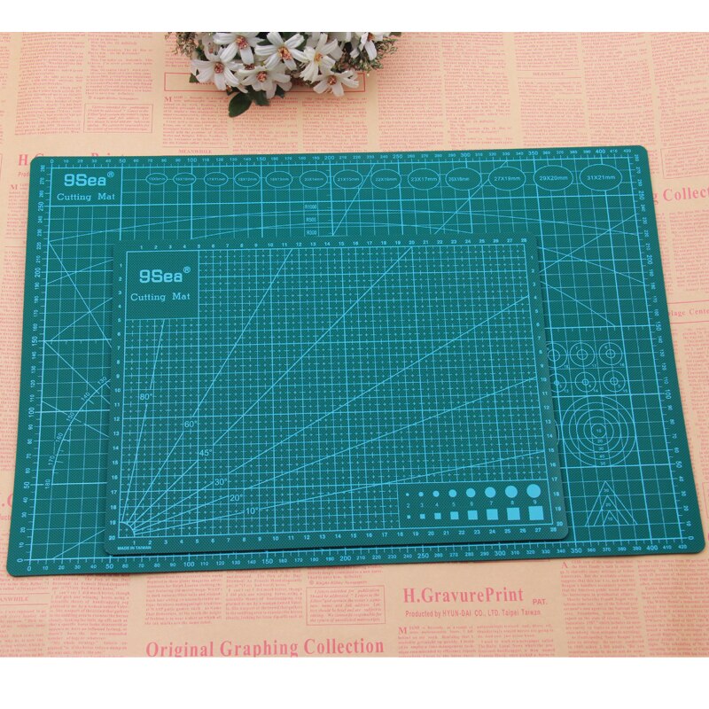 A3 A4 Cutting Mats Pvc Rectangle Grid Lines Self Healing Cutting Board Tool Fabric Leather Paper Craft DIY Tools Plate Pad