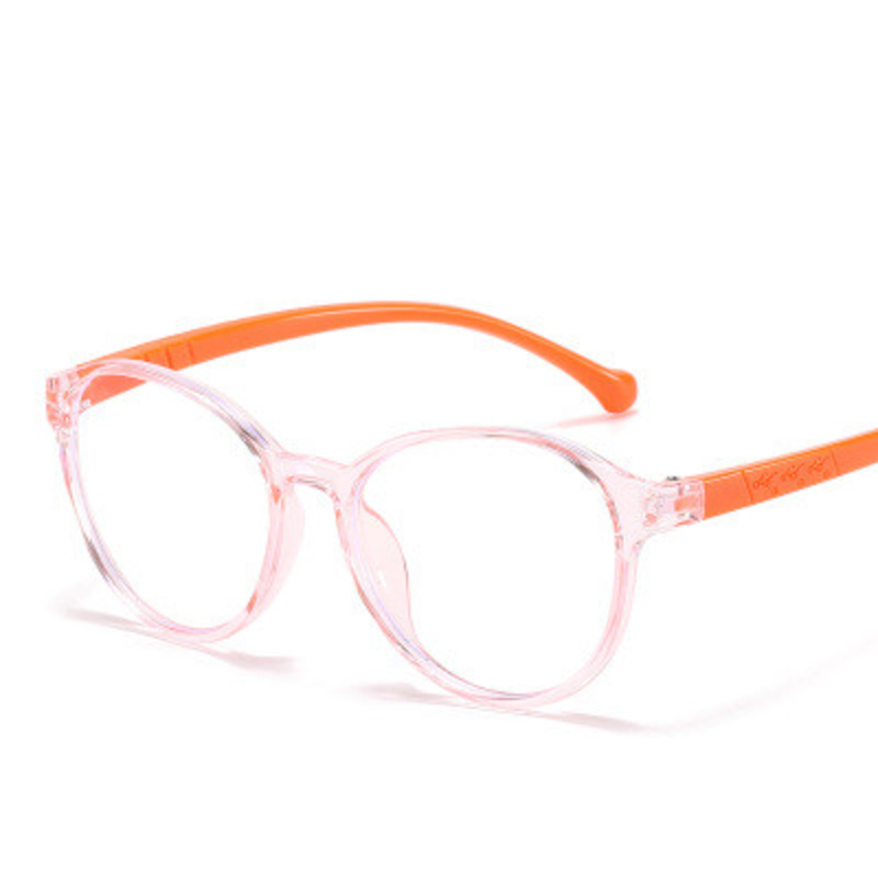 Anti-blåt lys briller børnemærke retro rund brillestel trendy slikfarve stel briller drenge pige