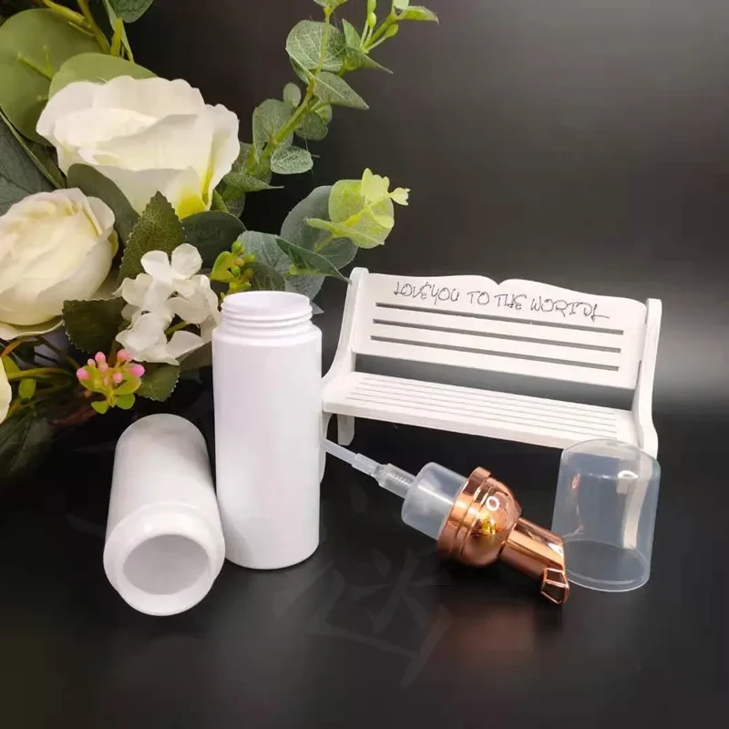 10/30/50PCS White foam pump bottle mascara cleansing Soap Dispenser bubble plastic 30ml 60ml Empty Face Lashes Cleanser