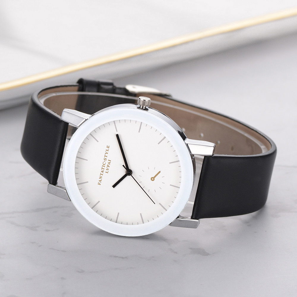 Lvpai geel dameshorloge quartz leren band polshorloge relogio feminino montre femme horloge zegarek damski