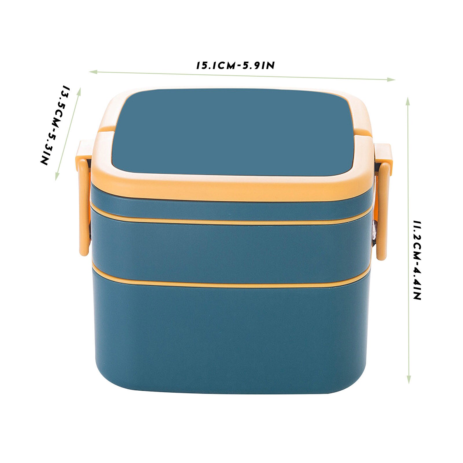 45 # Bento Box Japanse Stijl Voor Kinderen Student Voedsel Container Tarwe Stro Materiaal Lekvrije Vierkante Lunchbox met Compartiment: Default Title