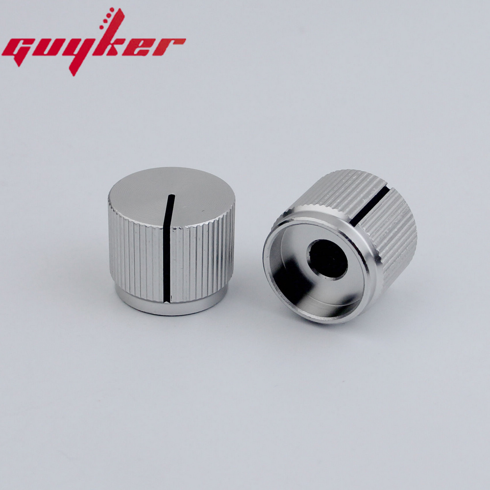 Bouton supérieur plat en aluminium pour basse électrique, 1 pièce, 16MM x 19MM x 6.0MM, disponible en cinq couleurs