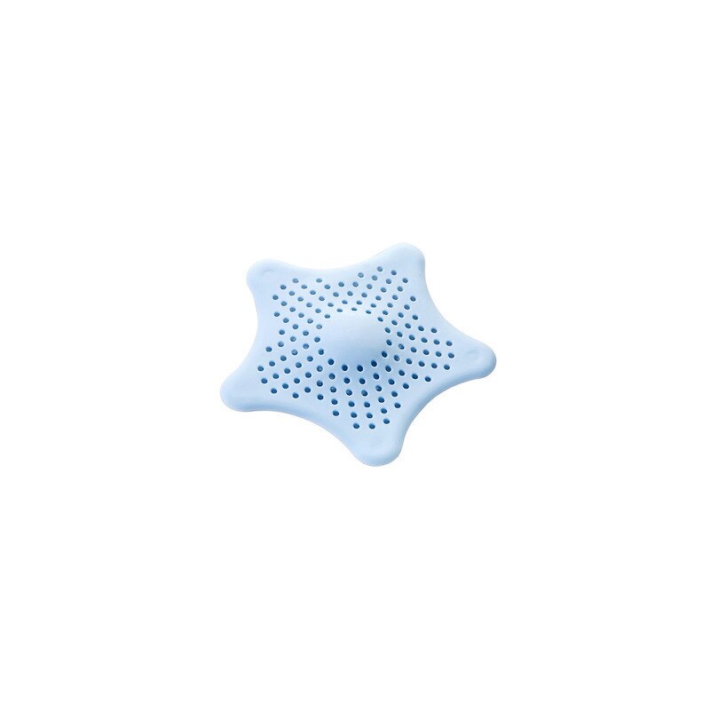 Køkkenudstyr tilbehør stjerneudløb afløbsdæksel vask vask filter filter brusebad hårfangstop: Blå