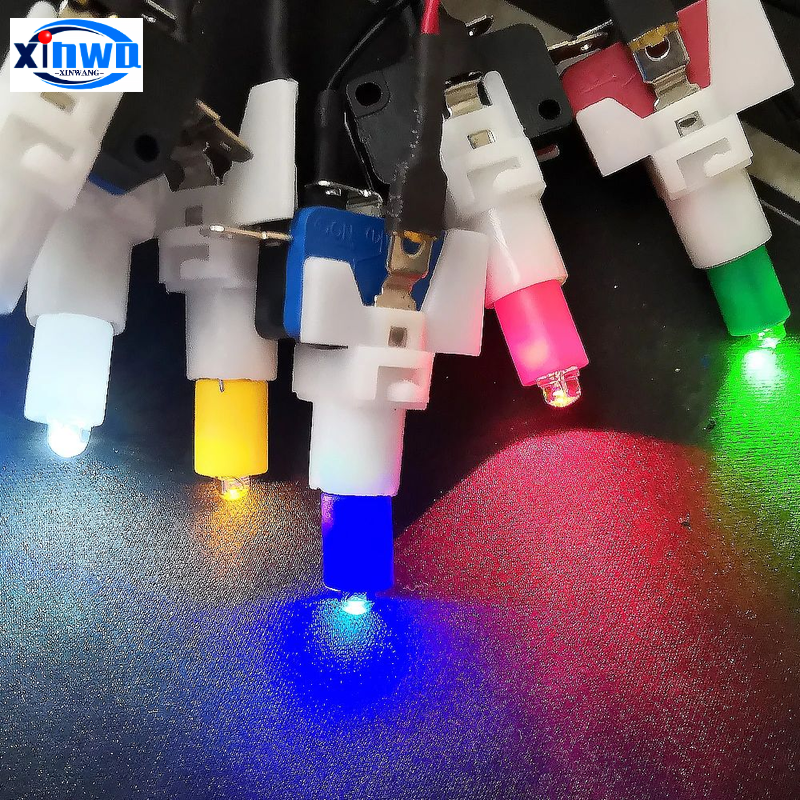 20 Stuks 5V Tot 12V Led Lamp Verlichte Drukknop Lamp Kleurrijke Lichtbron Arcade Game Vending Klauw Machine Flipperkast Onderdelen