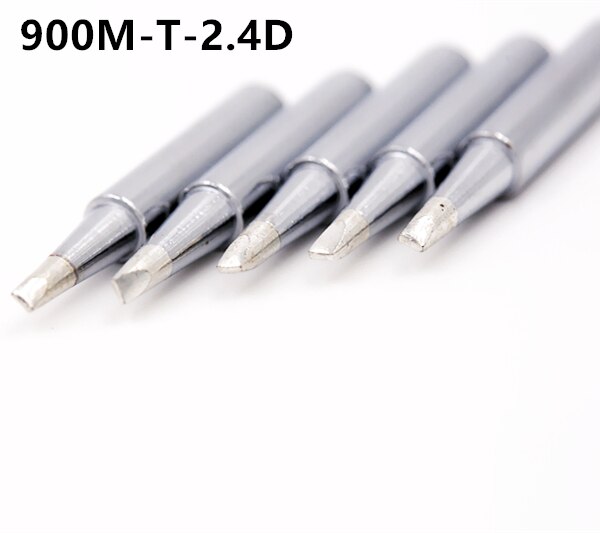 SZBFT puntas de hierro para soldar 900M-T-0.8D,1.2D,1.6D,2.4D,3.2D series para Hakko 936 Estación de Reparación de soldadura: 5pcs 2.4D