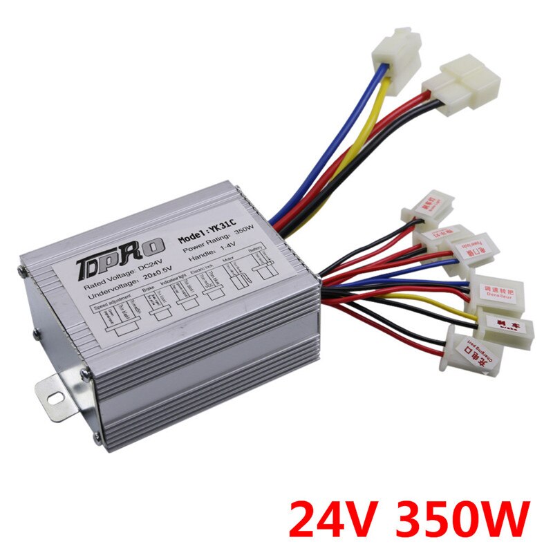 TDPRO-Motor eléctrico con caja de controlador de velocidad cepillado, 24V/36V, 250W/350W/500W/800W, para ATV, GoKart, Quad, Buggy, Pit, EBike, Scooter: Green
