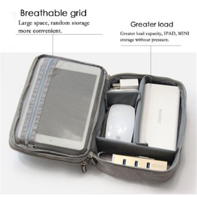 Travel Digital Case Electronics Accessories Bags USB Drive Charger Cable Organizer Storage Pouch Case Portable Insert Case