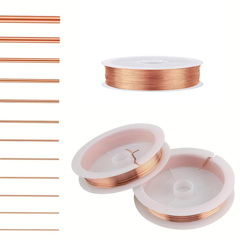 1-3pcs 0.04mm 0.05mm 0.06mm 0.07mm 0.08mm-1.3mm Cable Copper Wire Magnet Wire Enameled Copper Winding Wire Coil Copper Wire