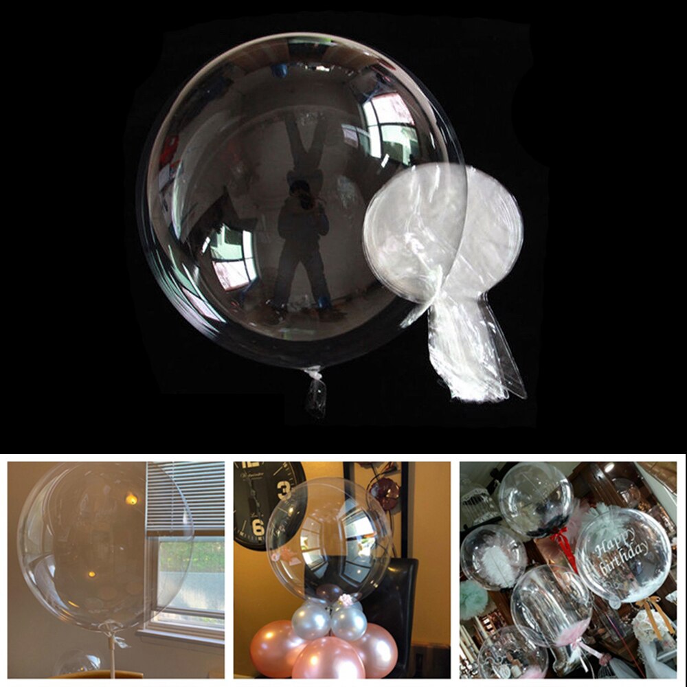 1pc Clear Bubble Balloon Transparent Balloons Wedding Birthday Party Decoration Diy Balloon Helium Inflatable 10/18/20/24/36inch