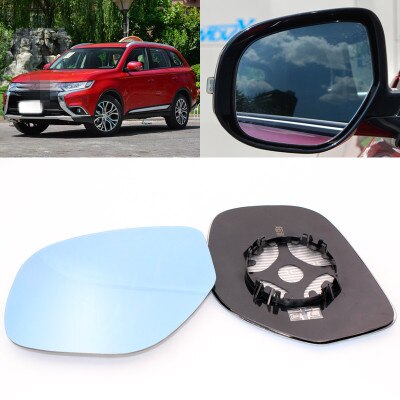Til gac mitsubishi outlander stort synsfelt blå spejl anti bil bakspejl opvarmning vidvinkel reflekterende bakning