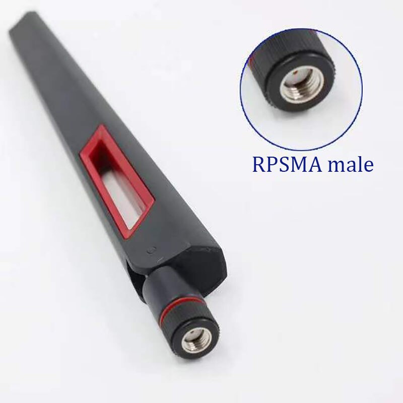 Antenne WIFI universelle 12dbi, 2.4Ghz, 5Ghz, 5.8Ghz, RP, SMA mâle, pour amplificateur, routeur WLAN, Booster de signal: 1pc RPSMA male
