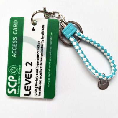 Scp Foundation Niveau 5 Access Card Set Student Campus Secure Bevatten Bescherming Case Game Perifere Bus Kaart Sleutelhanger: K