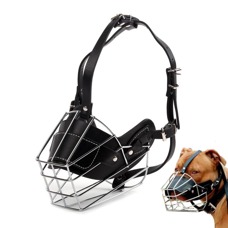 Hund Mundschutz Metall Gesichts korb Hund verstellbare Hunde mund Gittergewebe Maul körbe für große Rassen Hunde Schnauze für kleine mittlere und