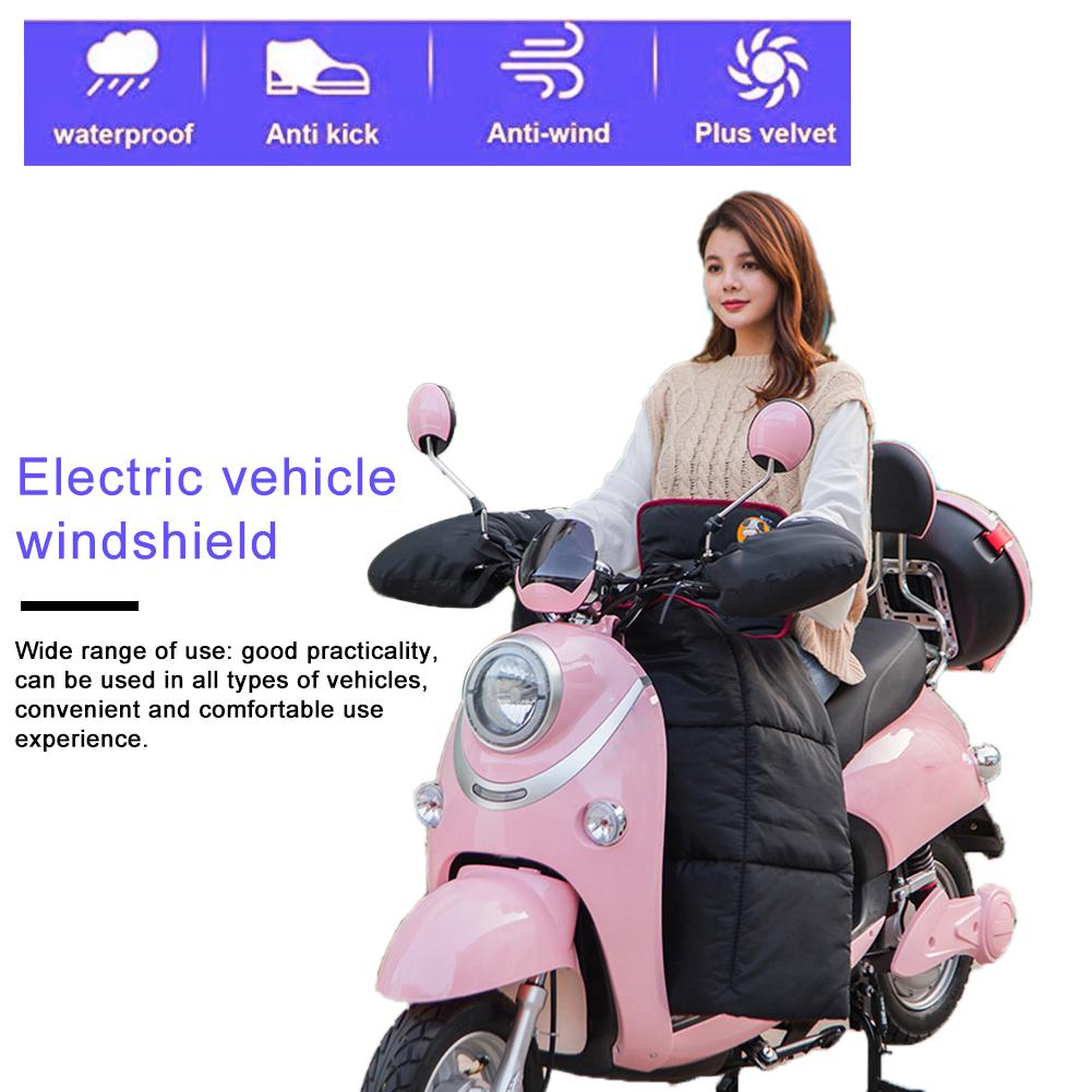 Cubierta de pierna para Scooter, cubierta de delantal de vuelta para motocicleta con Muffs de manillar, cubierta impermeable a prueba de viento para manta de Scooter de invierno