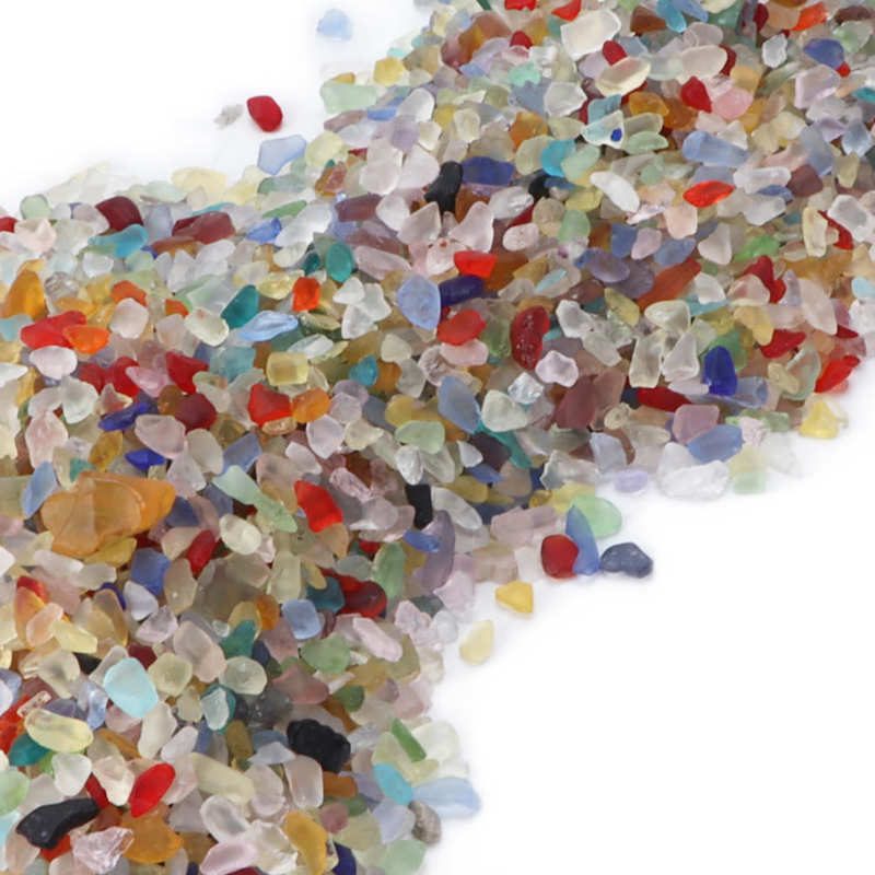 Fish Tank Bottom Sand Stone Landscaping Bright Fish Tank Sand Stone Ornaments Reusable for Flower Pot for Aquarium for Fish Tank