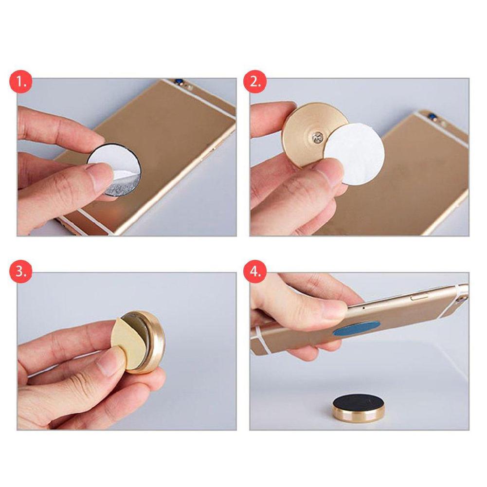 Soporte magnético Circular de plástico para teléfono móvil soporte para salpicadero de coche soporte para teléfono móvil para coche soporte Universal