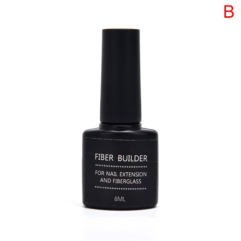 Silke glasfiber + reparation negle fiber gel sæt glasfiber silke negle forlængelse limbygger uv gel nail art værktøjer fransk: B