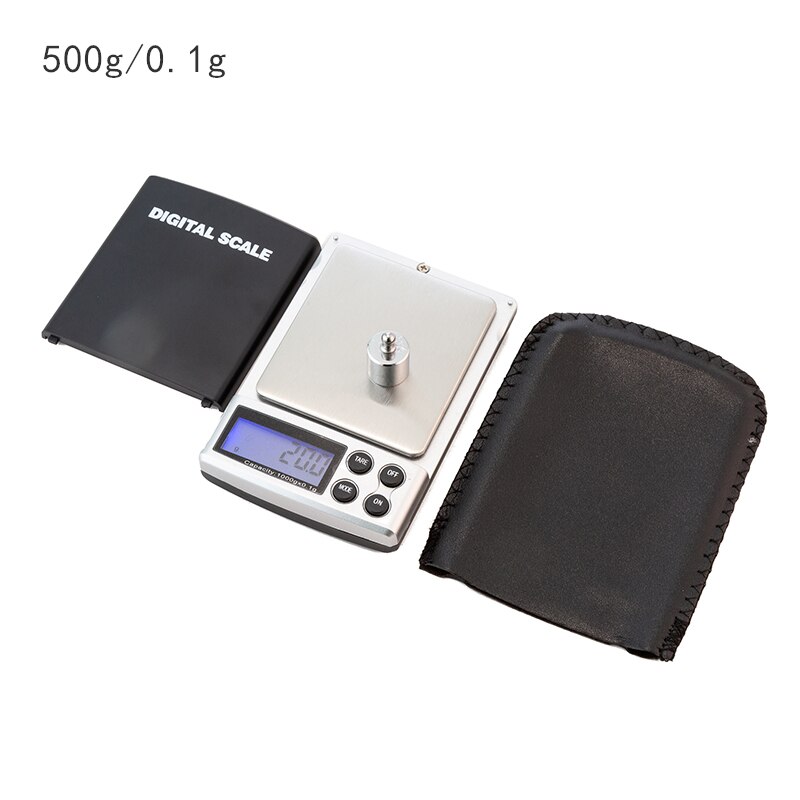 0.01/0.1g Precision LCD Digital Scales 100/200/300/500/1000g Mini Electronic Grams Weight Balance Scale Tea Baking Weighing: 500g 0.1g