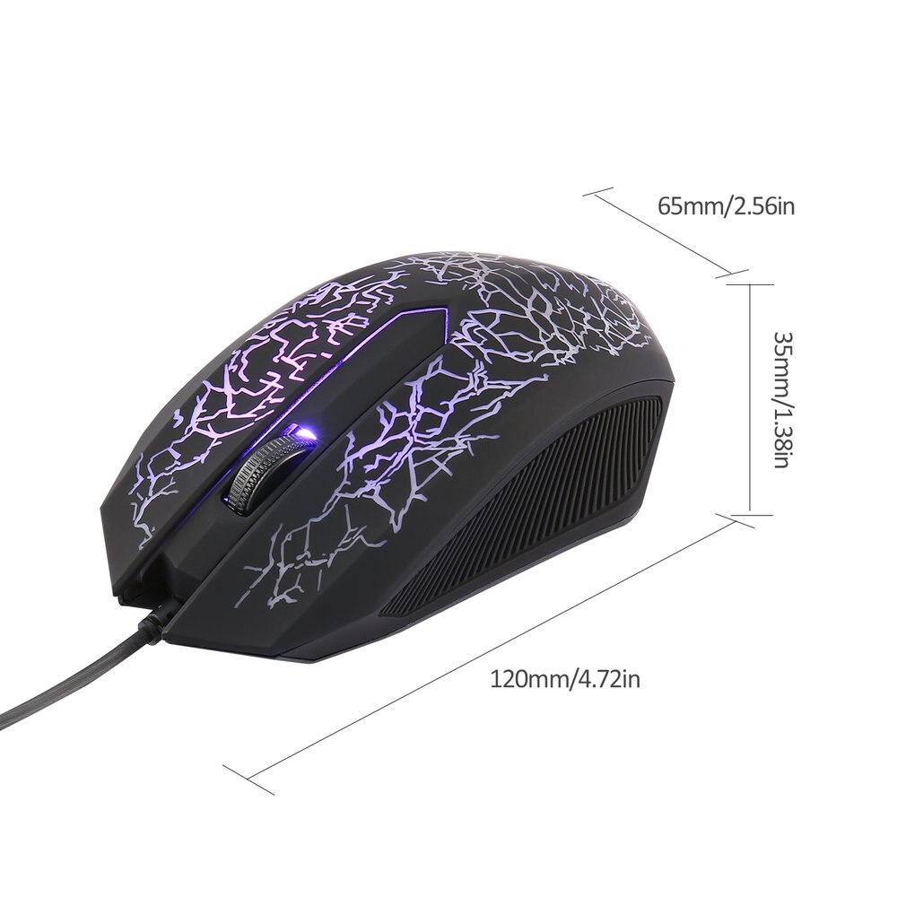 Wired Gaming Mouse 3200DPI LED Optical 3 Buttons 3D USB Pro Gamer Computer Mice For PC Adjustable USB Wired Computer Mouse