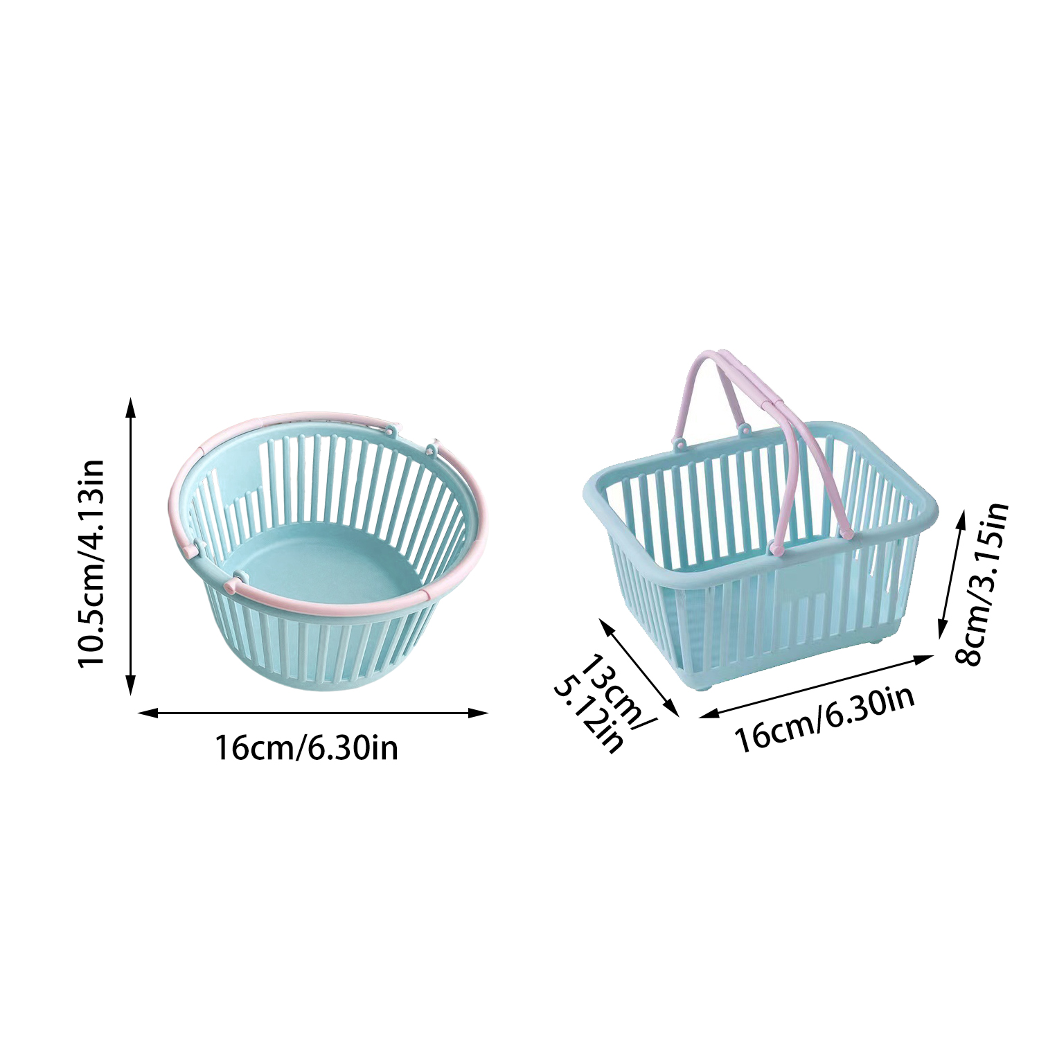 Panier de courses pour enfants, panier d'épicerie avec poignées, petits paniers de courses au détail pour de fête, organisateur de cuisine, panier à linge