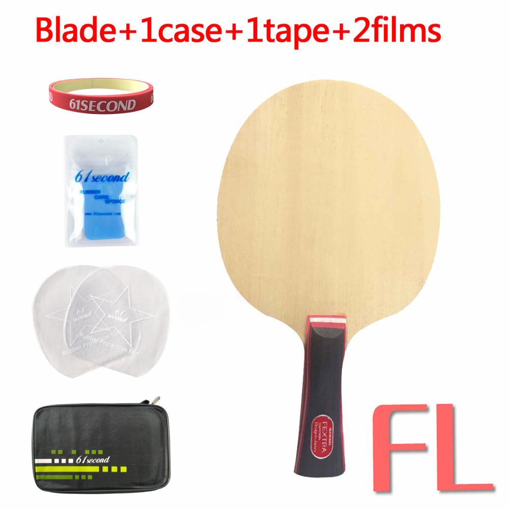 Originele Sanwei Fextra 7 Tafeltennis Blade (7 Ply Hout) Nordic 7 Racket Ping Pong Bat Paddle: FL with FM case