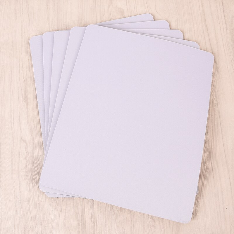 1pc White Mouse Pad Fabric Gaming Mouse Mat Pad 3mm Thick Non Slip Foam 260*210*3mm