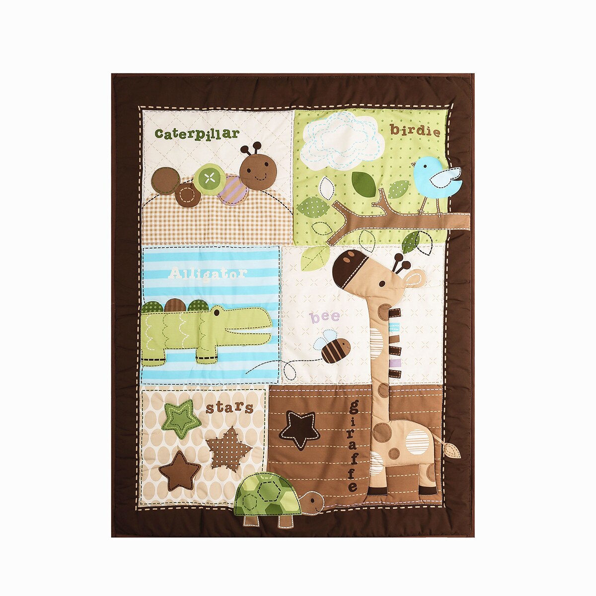 3pcs Cotton Baby Girl Boy Nursery Crib Bedding Cot Bedding Set bed linen Product Infant Cartoon Quilt sheet skirt