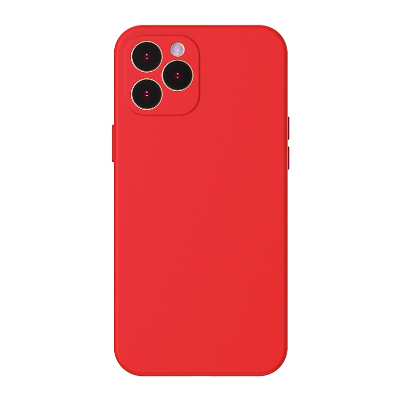 Baseus Phone Cover For iPhone 12 Pro Max Dustproof Phone Case Simple Case Ultra Thin Back Phone Cover For iPhone 12 Mini: For iPhone 12 Pro / Red