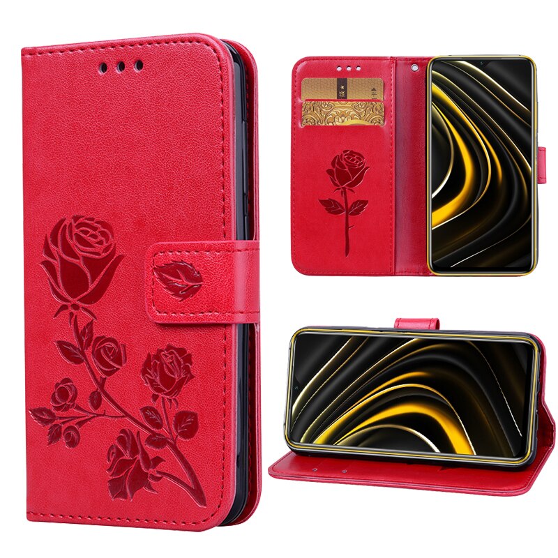 Odwróć skórzany pokrowiec na Xiaomi Poco M3 чехол Case portfel z tworzywa syntetycznego stojak Capa Funda Pocophone M3 M2010J19CG pokrowiec ochronny Etui