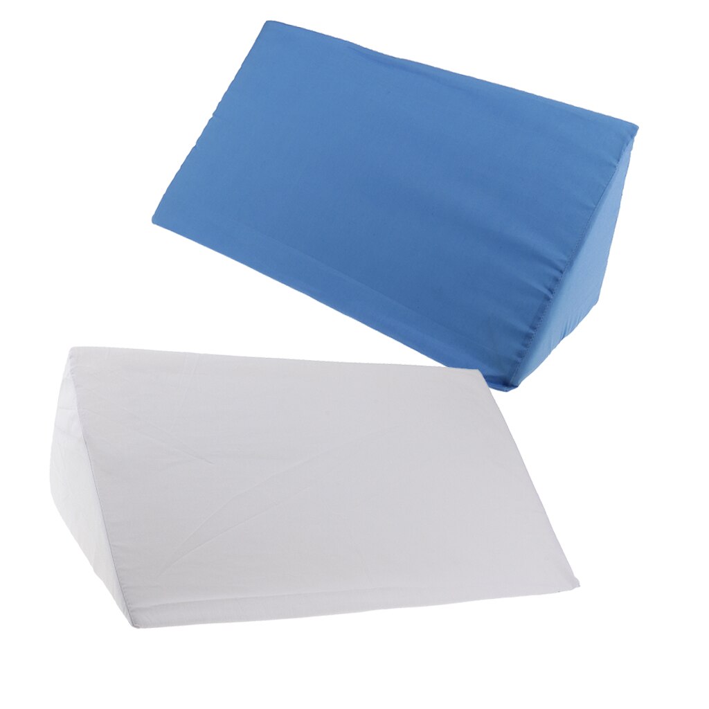 Coussin de lit en mousse, housse lavable, 2 pièces, coussin d&#39;élévation des jambes au dos