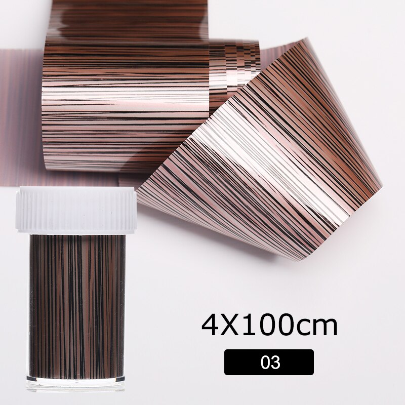 1 rulle neglefolier leopard træ negle mærkat papir camouflage print nail art wraps gør-det-selv-overførsel klistermærke negle mærkater dekoration: 03