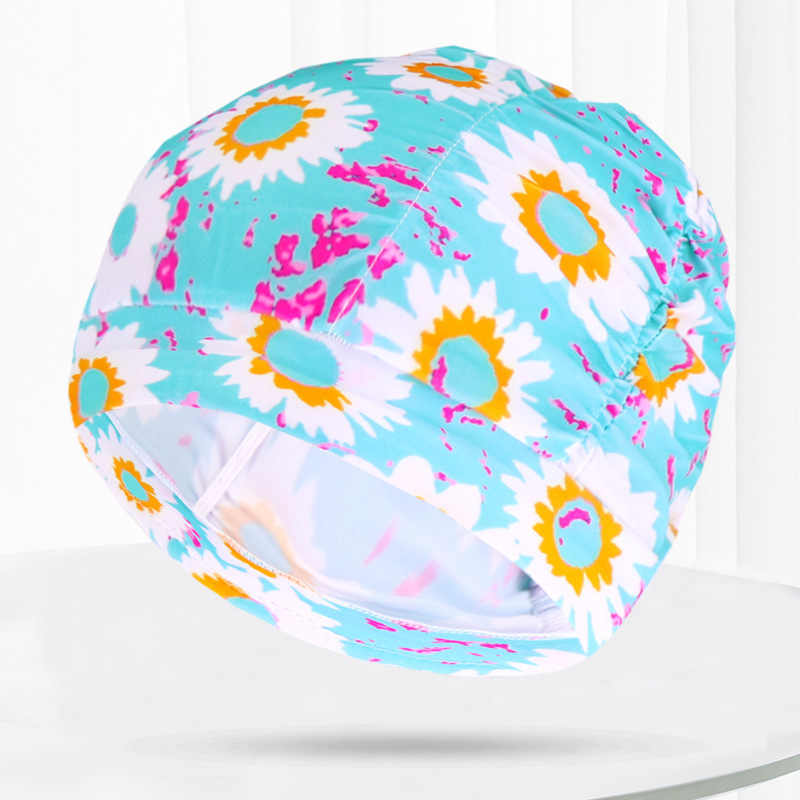 Kobiety czepek Unisex dziewczyna długie włosy czepki kąpielowe kapelusz Stretch Drape basen kąpielowy Sport elastyczny Nylon Turban dla kobiet