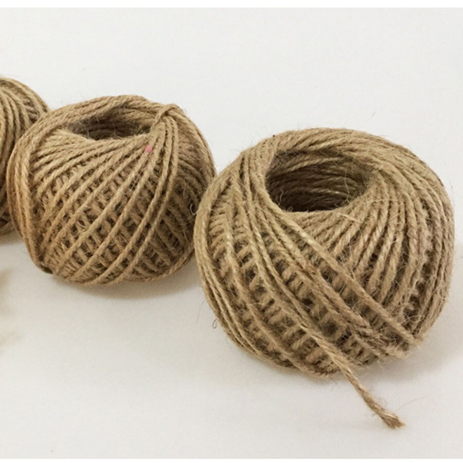 1Mm-16Mm Natuurlijke 100% Jute Touw Decoratie Milieu Fancy Hennep Garen Voor Diy Thuis Winkel Decoratie Voor handgemaakte Mand Lampen