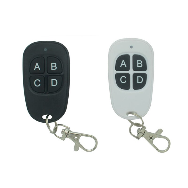 ABCD – porte-clé télécommande sans fil 433Mhz, 4 touches, Module récepteur émetteur RF, porte de clonage électrique, porte de Garage pour la maison