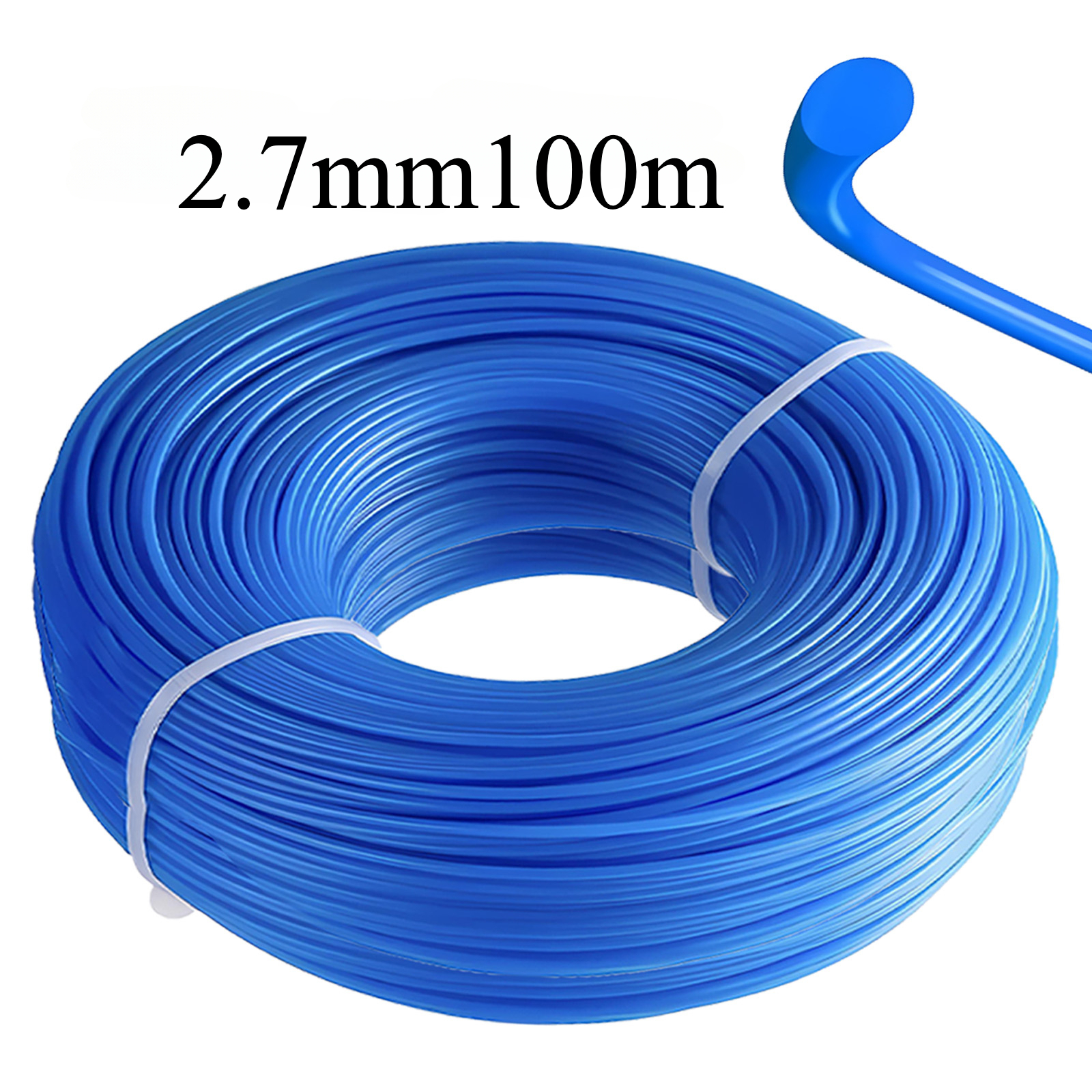 100 m Nylon Freischneider Strimmer Trimmer Linie Kabel Draht 2,7/3,0/4,0mm DIA Für STIHL Nylon Rasenmäher linie Garten Power Werkzeug Teile: Brown