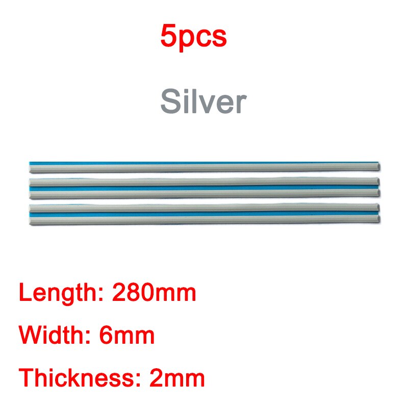 Notebook rubber pad for HP 15 inch shell Dell Lenovo notebook rubber strip bottom shell silver foot pad 280mm: 5pcs