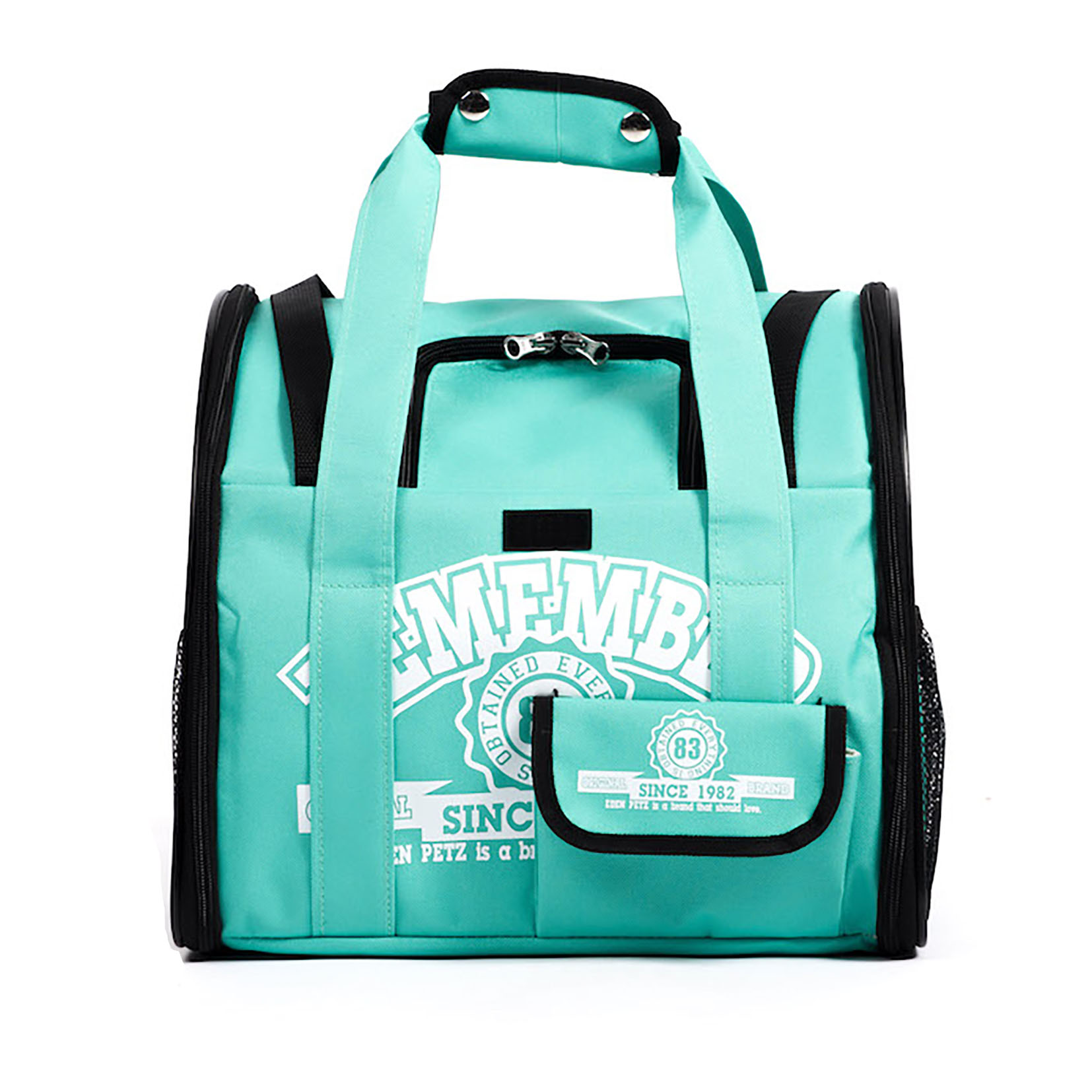 Kot plecak dla psa przewoźnik samochodowy torba podsiodłowa komfort transportu podwójne ramię podróży plecak na zwierzę: zielony