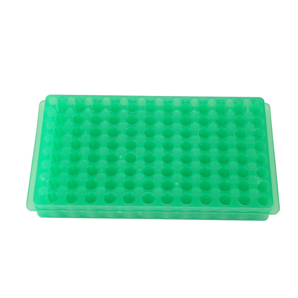 Support de tubes à essai centrifuge en plastique, 96 trous, 2 supports latéraux pour équipement d'analyse de tubes à essai de laboratoire de 0.5ml/1.5ml, 1 pièce