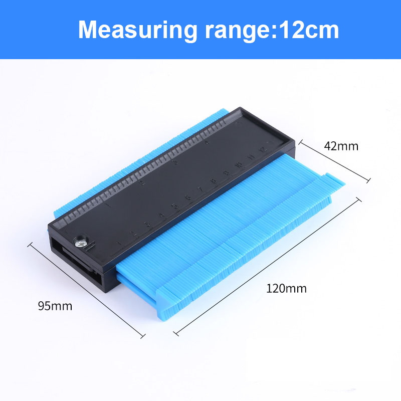 Plastic Gauge Contour Profile Copy Gauge Duplicator Standard 5 Width Wood Marking Tool Tiling Laminate Tiles General Tools: Orange