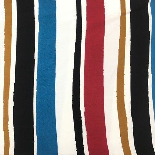 Tissu imprimé en sergé fin à rayures de couleur, 2022: 8