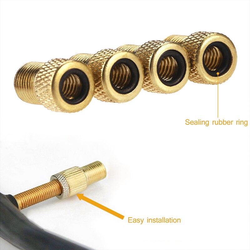 1/10 stk cykel ventil adapter hætte presta til schrader adapter fransk ventil cykel dyse inflator nippel mtb cykel tilbehør