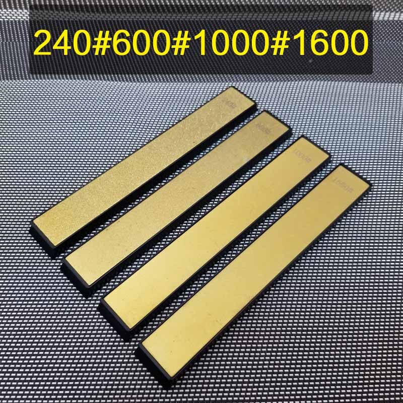 Golden Diamond Plate Kitchen Knife Sharpener Stone Whetstones Knife Sharpening Tool: 4 pcs combination E