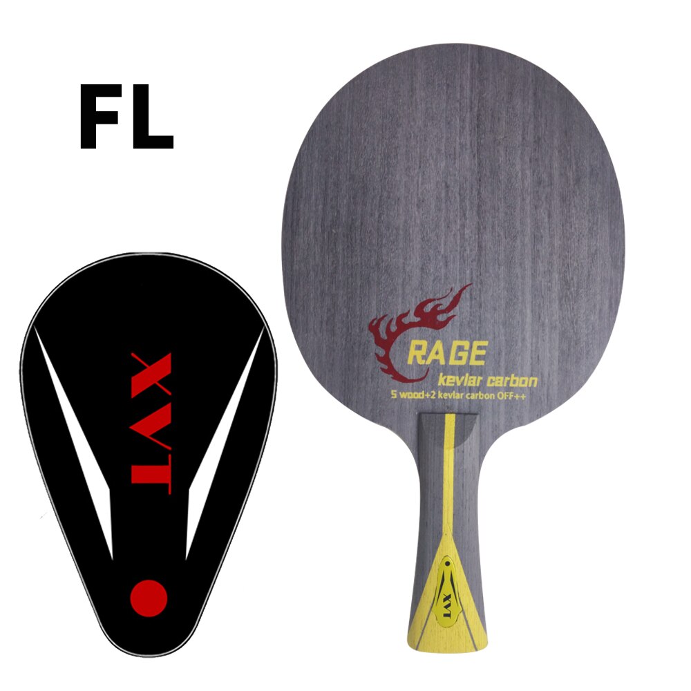 XVT RAGE（DHS 301） ZLC Cabon Table Tennis Blade/ ping pong Blade/ table tennis bat Send FuLL Cover case: Fl Long handle