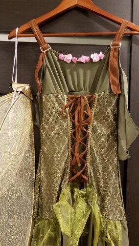 Costume fée fée en clochette pour adulte, déguisement elfes de forêt, déguisement fantaisie avec ailes