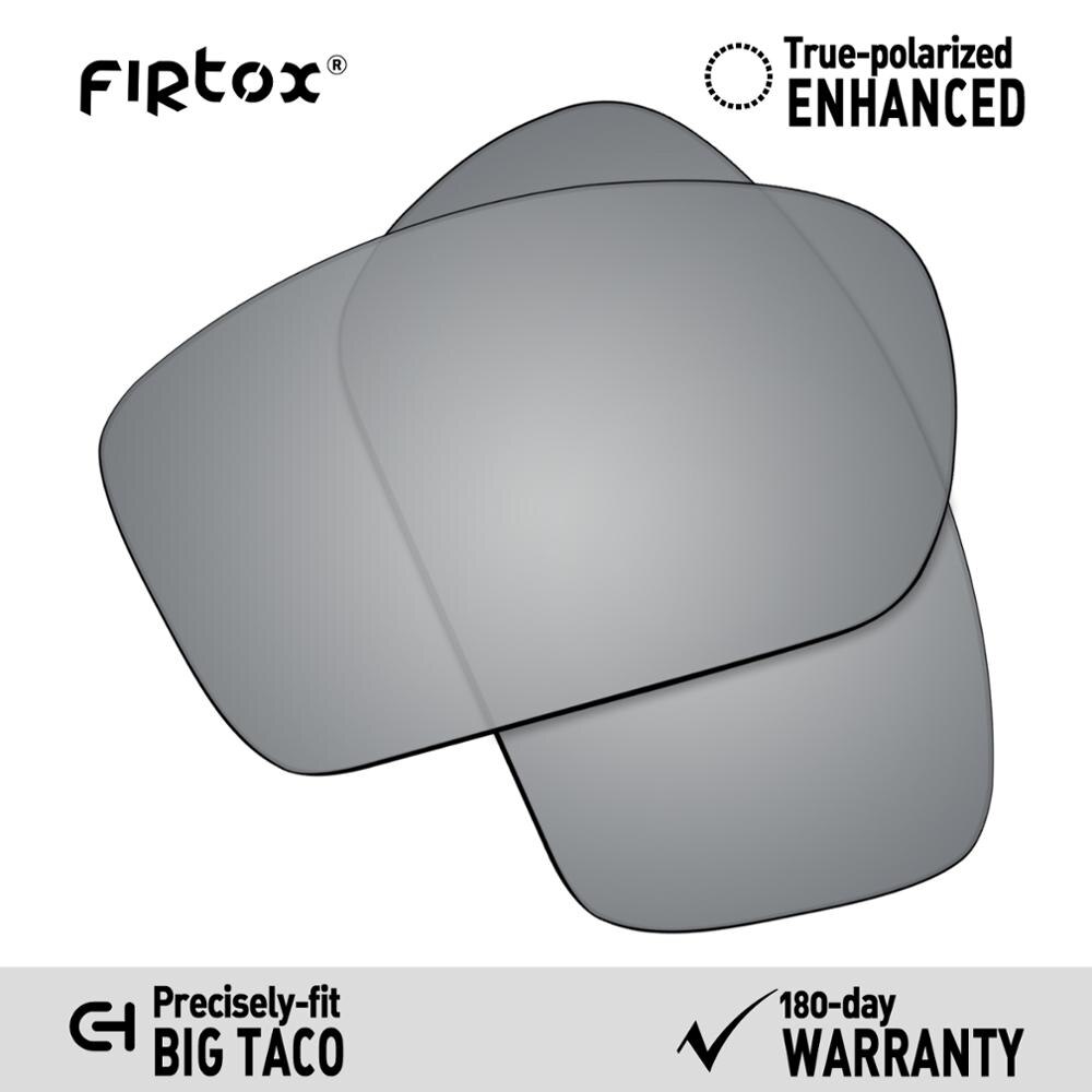 Firtox true  uv400 polarisoidut linssit korvaavat oakley big taco  oo9173 aurinkolasit (vain yhteensopiva linssi) - useita värejä: Hopea-polarisoitu