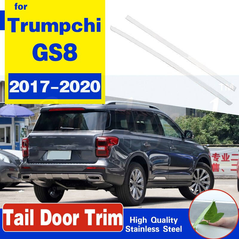 Staart Portierbekleding Voor Trumpchi GS8 Accessoires Deur Sticker Rvs Staart Portierbekleding Auto-styling
