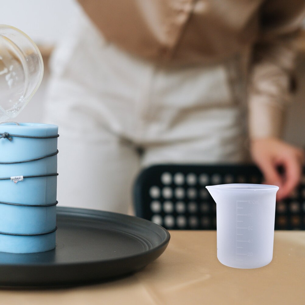 Crystal Epoxy Silicone Measuring Cup Scaled Silicone Cup Silicone Measuring Cups