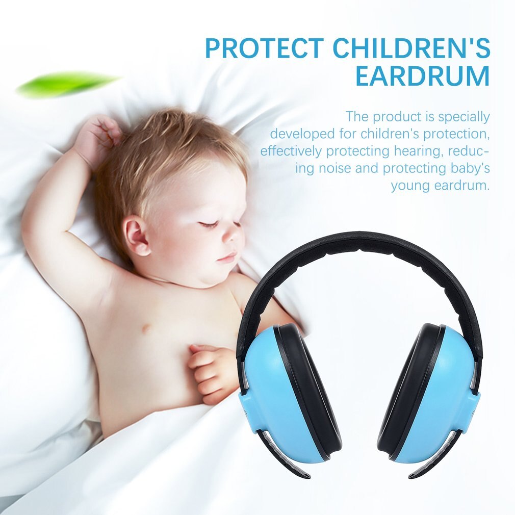 Baby Kids Anti noise Earmuffs Headset Hearing Protection Ear Defenders Sleeping Headphone Protect Noice Cancel FD