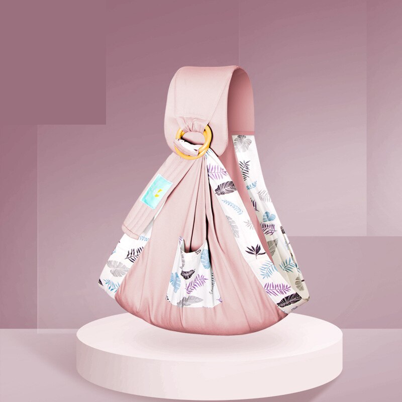 SeckinDogan Baby Carriers Cotton Wrap Sling Carrier Newborn Safety Ring Kerchief Baby Carrier Comfortable Infant Kangaroo Bag: Pink1