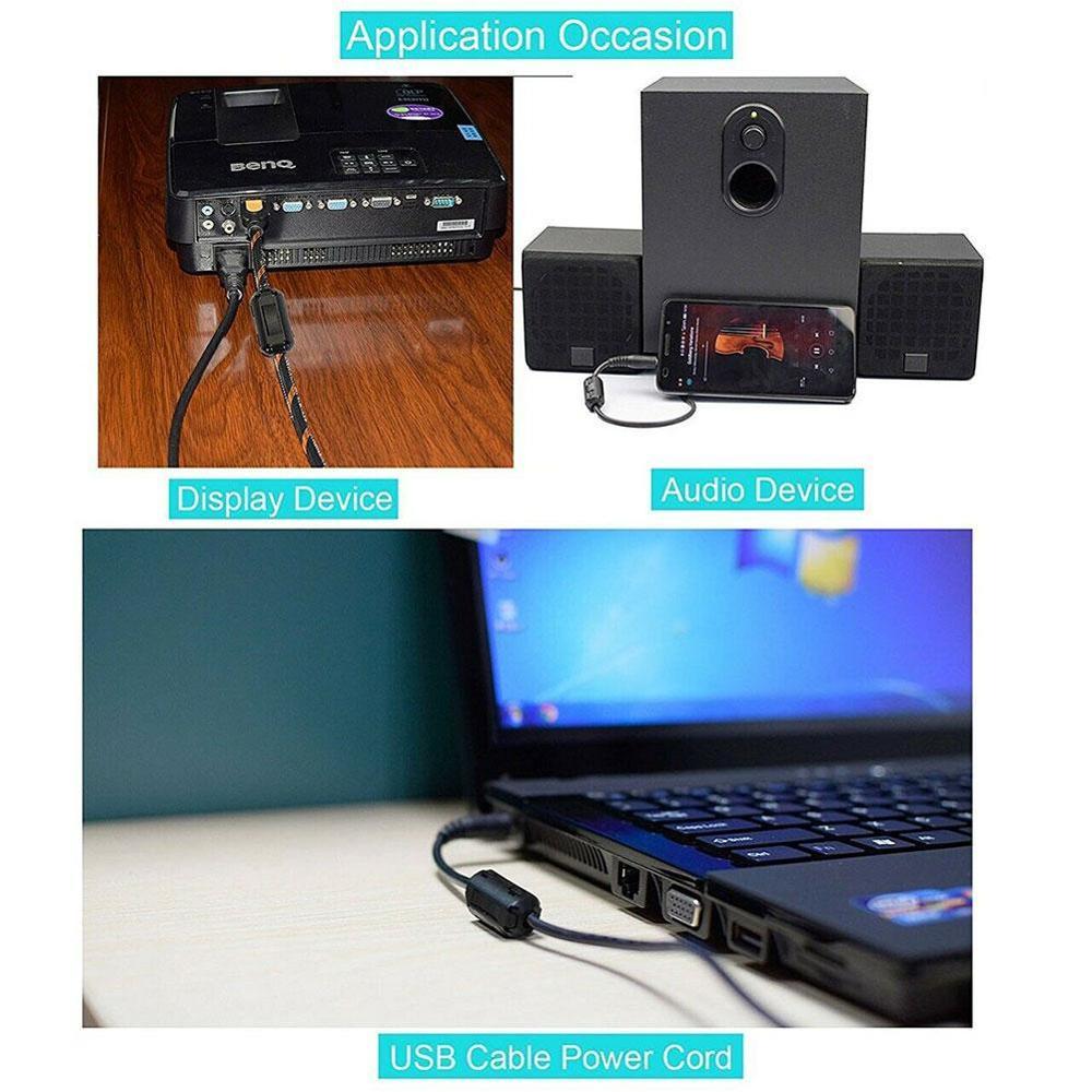 Anillo de ferrita con Clip, supresor de ruido para EMI RFI, componentes activos, filtros, 3mm, 5mm, 7mm, 9mm, 13mm, 2 uds.